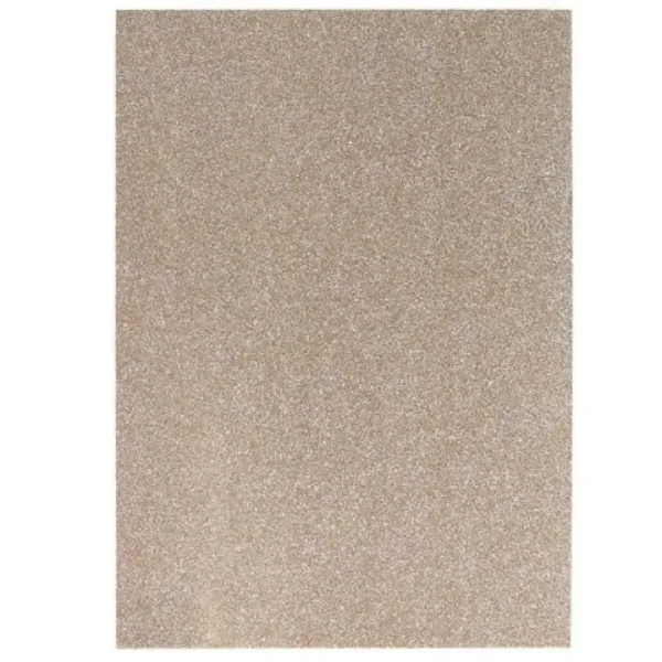Spirit: Foglio di schiuma decorativa con glitter color champagne A/4 1 pezzo immagine 1