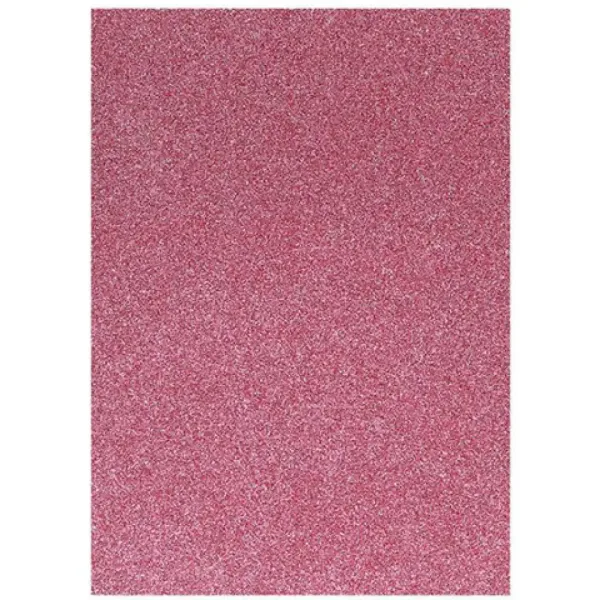 Spirit: Foglio di schiuma decorativa con glitter rosa A/4 1 pezzo immagine 1