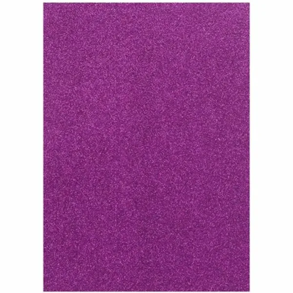 Spirit: Foglio di schiuma decorativo glitterato viola A/4 1pz immagine 1
