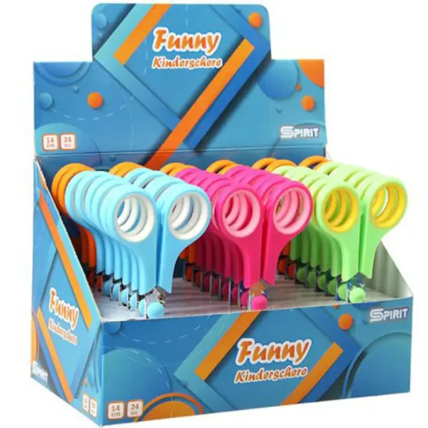 Spirit: Forbici divertenti da 14 cm con lama in acciaio inossidabile, disponibile in vari colori, 1 pezzo immagine 1