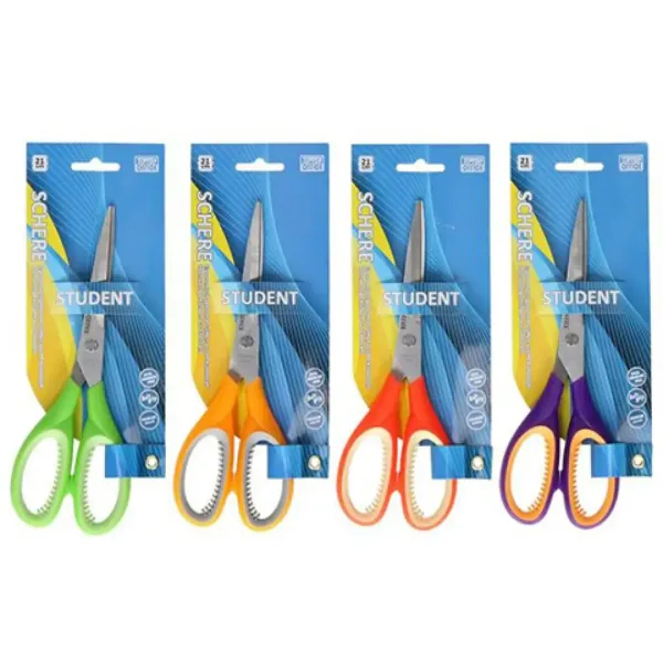 Spirit: Forbici scolastiche e da ufficio Soft Grip con lama in acciaio inossidabile da 21 cm, disponibili in diversi colori, 1 pezzo immagine 1