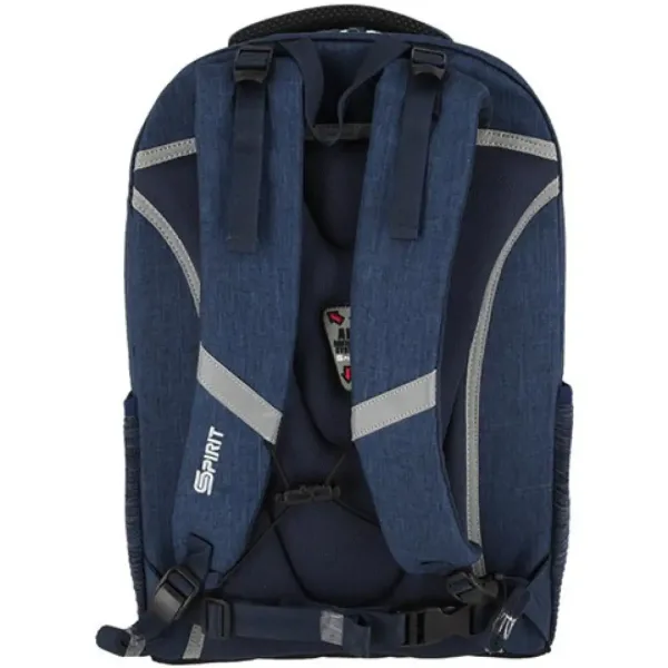 Spirit: Freedom zaino scolastico blu arrotondato, zaino 46x33x22cm immagine 2