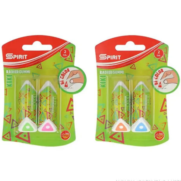 Spirit: Gomma triangolare Kiki in diversi colori, set da 2 pezzi immagine 1