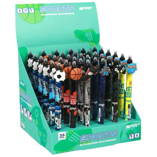 Spirit: Penna a gel cancellabile con decorazioni figurate sportive, disponibile in diverse varianti, 1 pezzo immagine 1