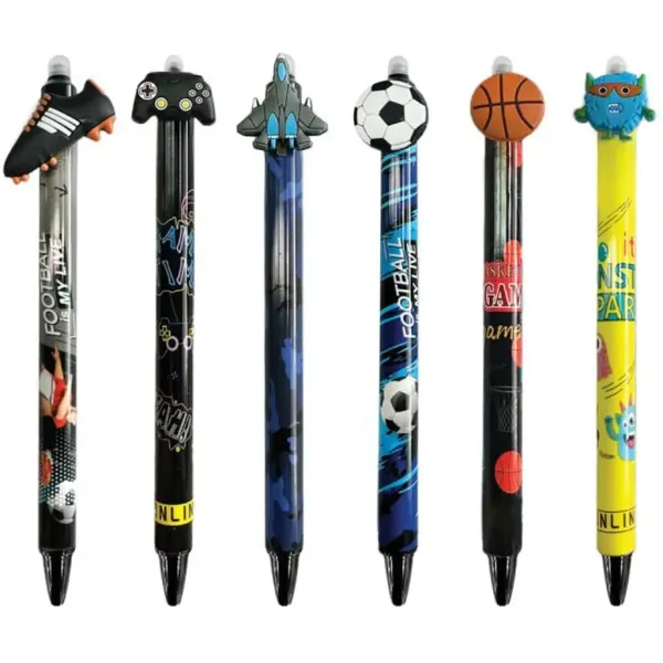 Spirit: Penna a gel cancellabile con decorazioni figurate sportive, disponibile in diverse varianti, 1 pezzo immagine 2