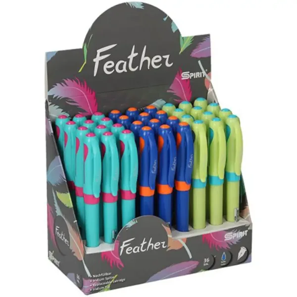 Spirit: Penna stilografica Feather con inchiostro blu in diversi colori 1 pezzo immagine 1