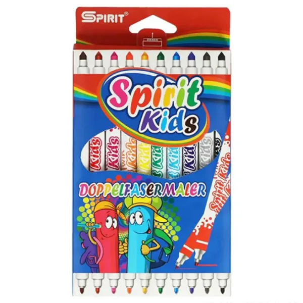 Spirit: Pennarello a doppia punta sottile-spessa colorato set da 10 pezzi immagine 1