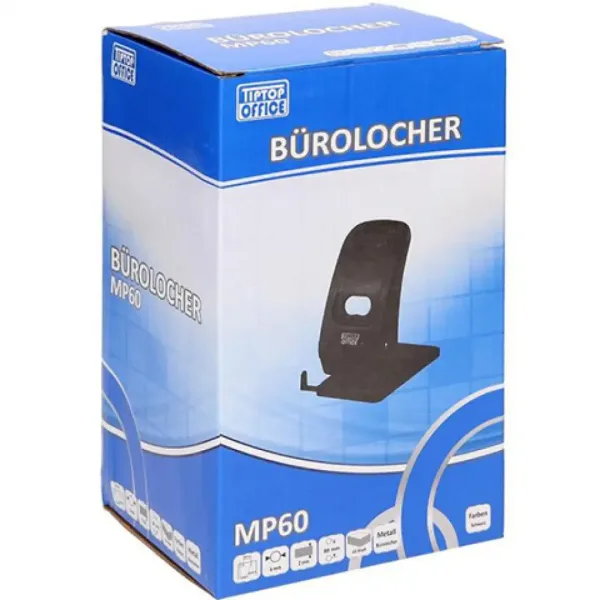 Spirit: Perforatore a due fori in metallo nero MP60 immagine 1