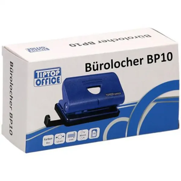 Spirit: Perforatore a due fori in plastica blu BP10 immagine 1