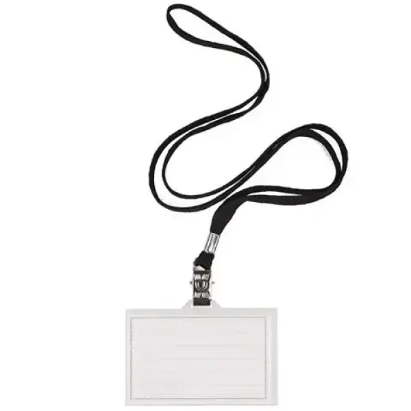 Spirit: Porta badge con cordino nero 90x60mm 1 pezzo immagine 2