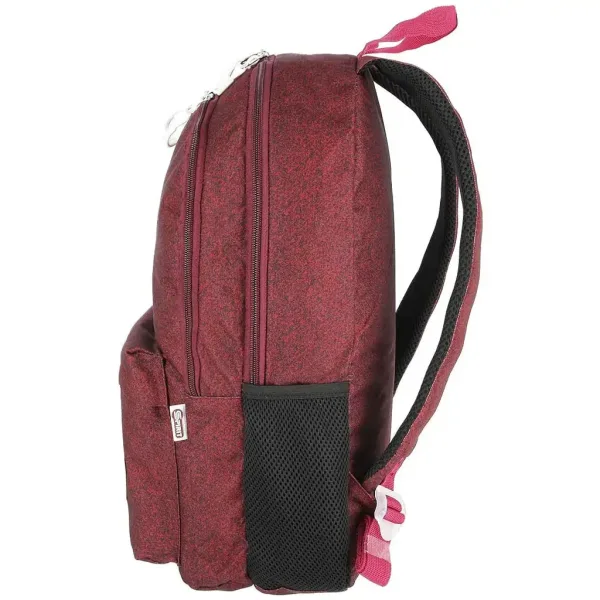 Spirit: SHADE zaino scolastico bordeaux arrotondato a tre scomparti, 43x29x21cm immagine 2