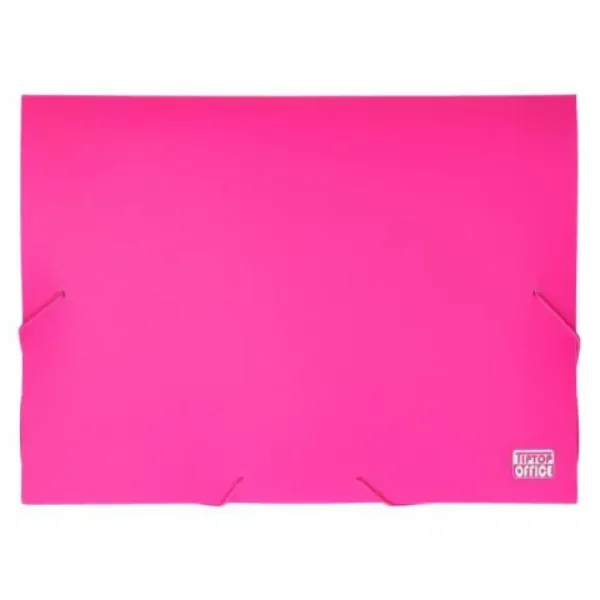 Spirit: Scatola portadocumenti A4 con elastico, colore rosa neon immagine 1
