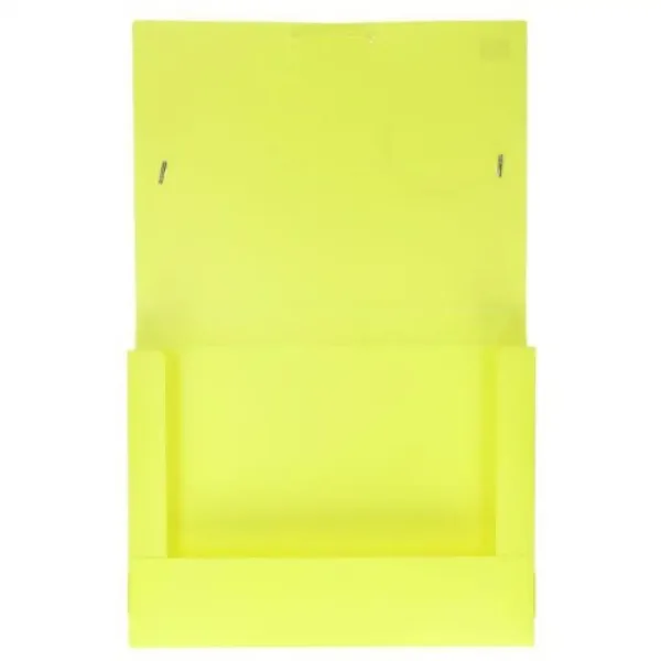 Spirit: Scatola portadocumenti elastica A4 giallo neon immagine 2
