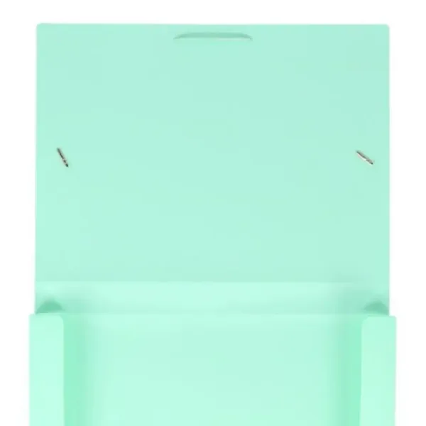 Spirit: Scatola portadocumenti elastica verde pastello A4 con spessore di 30 mm immagine 2