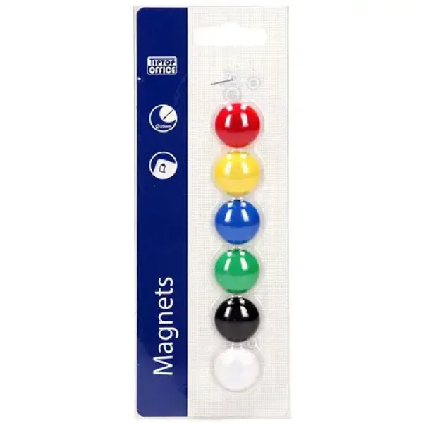Spirit: Set di 6 magneti colorati per lavagna bianca 20mm immagine 1