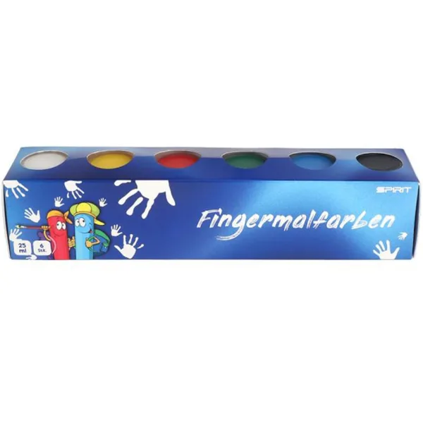 Spirit: Set di colori per dita 6 x 25 ml immagine 1