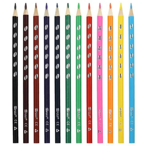 Spirit: Set di matite colorate premium triangolari da 12 pezzi immagine 2