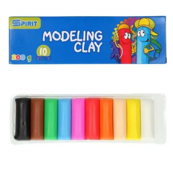 Spirit: Set di pasta modellabile colorata 10 pezzi 200g immagine 1