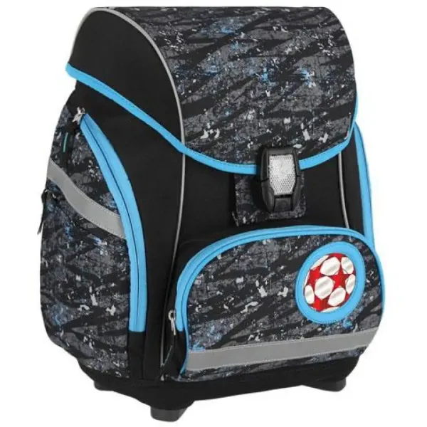 Spirit: Set di zaini ergonomici 5 pezzi con motivo Football 3D e illuminazione a LED 34x22x41cm immagine 2