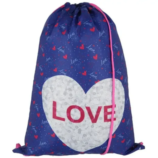 Spirit: Set di zaini scolastici Heart love 5 pezzi con accessori e luce LED immagine 7