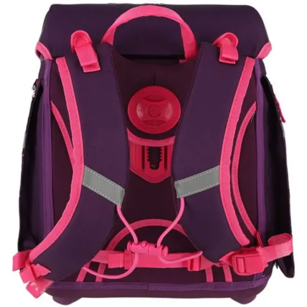 Spirit: Set di zaini scolastici Pegaso viola 5 pezzi con accessori e luce LED immagine 3