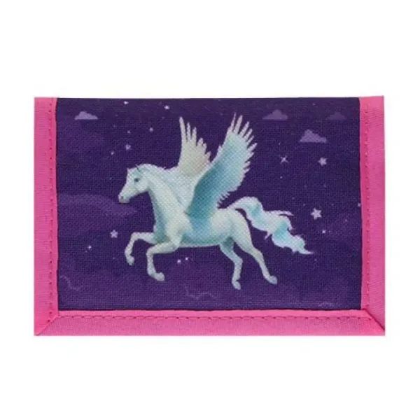 Spirit: Set di zaini scolastici Pegaso viola 5 pezzi con accessori e luce LED immagine 6