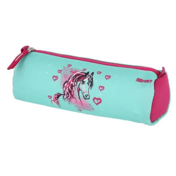 Spirit: Set zaino scolastico da 5 pezzi blu-rosa con accessori e luce LED immagine 4