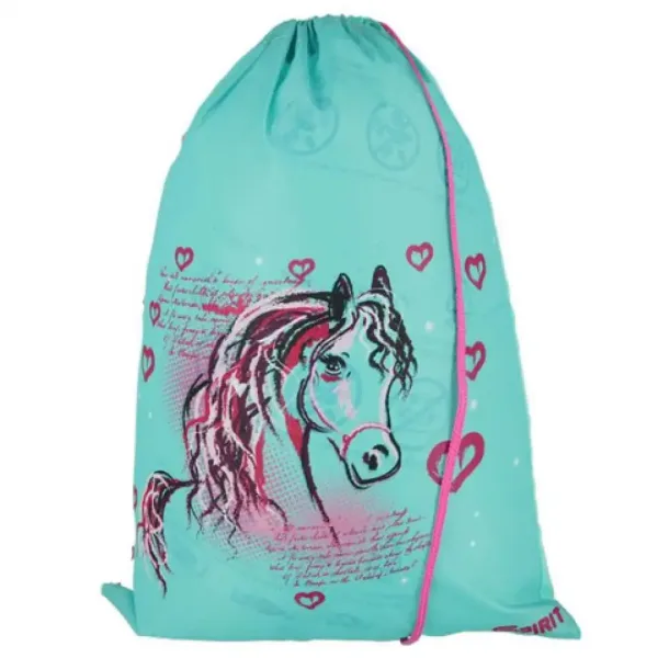 Spirit: Set zaino scolastico da 5 pezzi blu-rosa con accessori e luce LED immagine 7