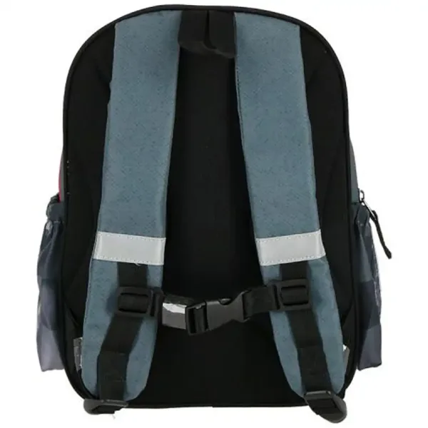 Spirit: Speed Monster zaino scolastico rosso con motivo auto da corsa, arrotondato 24x13x31cm. immagine 3