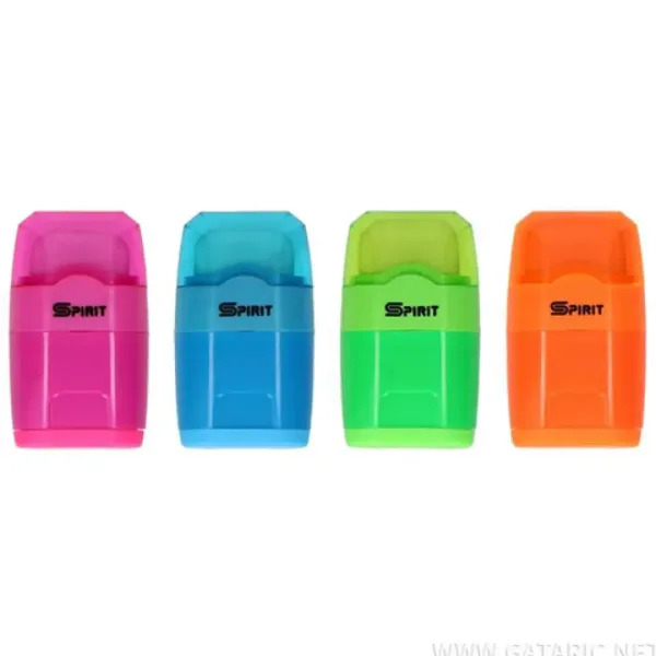 Spirit: Trios temperino con serbatoio a 2 fori e gomma 3 in 1, disponibile in vari colori, 1 pezzo immagine 1