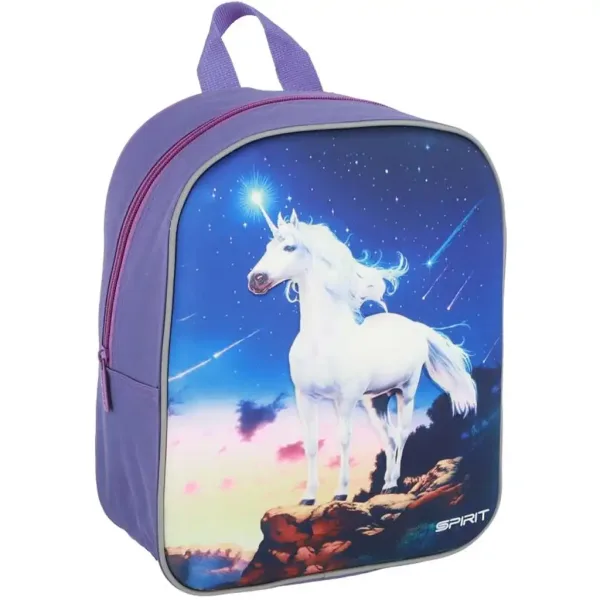 Spirit: Zaino asilo arrotondato 3D con motivo unicorno 30x25x12cm immagine 1
