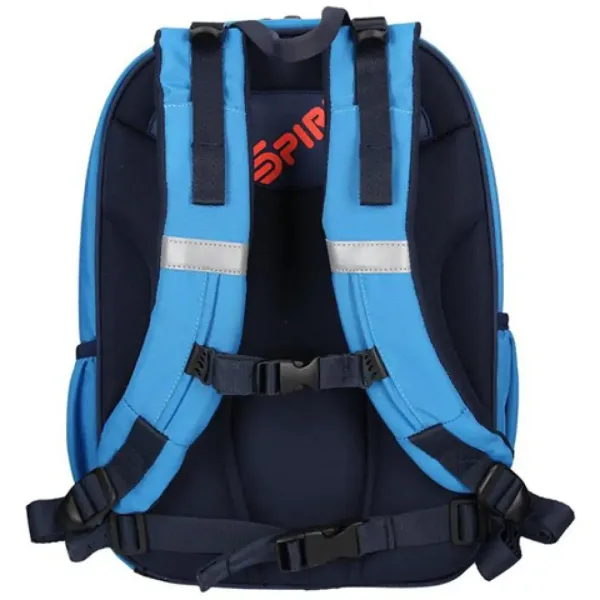 Spirit: Zaino ergonomico a quattro scomparti di colore blu con motivo di calcio immagine 3