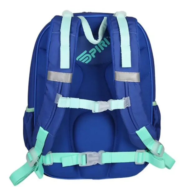 Spirit: Zaino ergonomico arrotondato blu con motivo sirena 40x20x18cm immagine 3