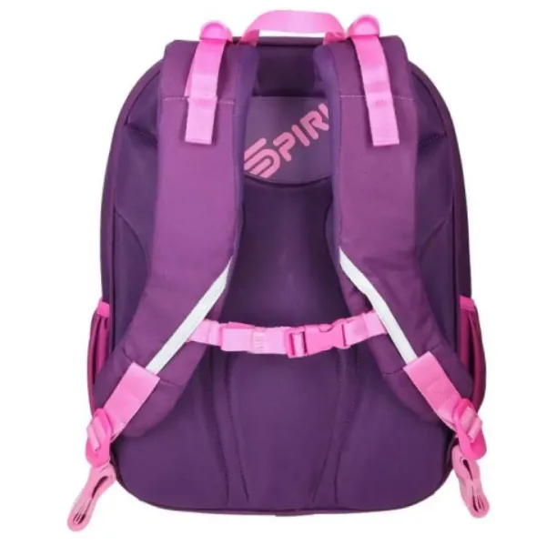 Spirit: Zaino ergonomico scolastico viola-rosa con farfalle immagine 4