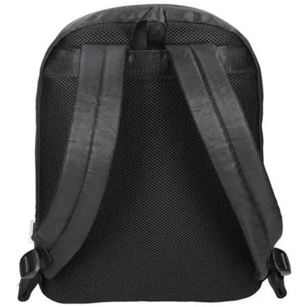 Spirit: Zaino nero a tre scomparti in pelle sintetica 41x33x7,5cm immagine 3
