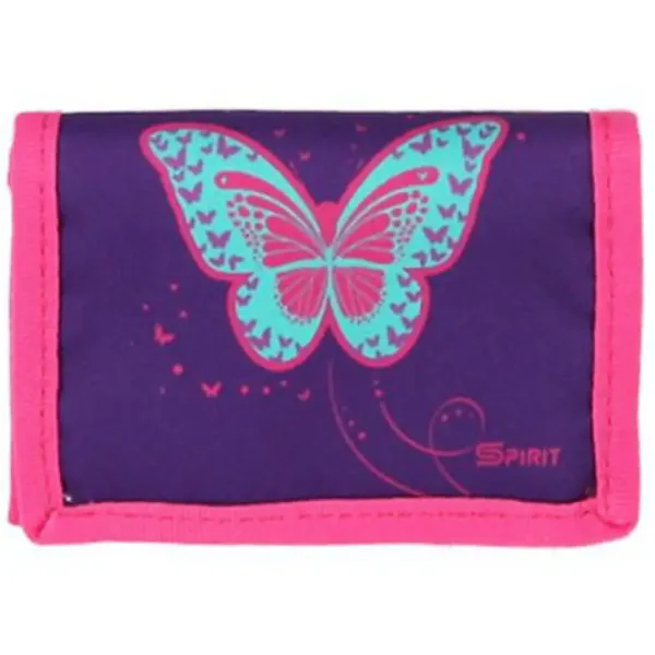 Spirit: Zaino scolastico 3D con motivo a farfalla, con LED, set da 5 pezzi immagine 3