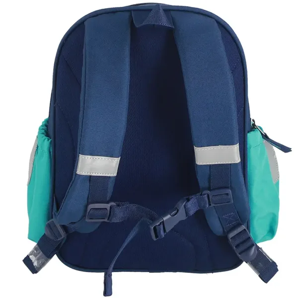 Spirit: Zaino scolastico arrotondato blu con motivo di leone, 24x13x31cm immagine 2