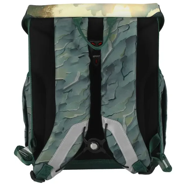 Spirit: Zaino scolastico dinosauro Raptor, set 5 pezzi 38x17x28cm immagine 3