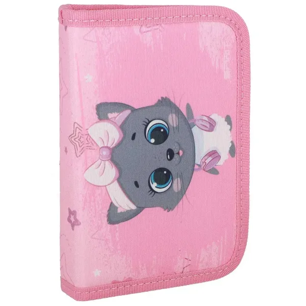 Spirit: Zaino scolastico grigio con gatto, set da 5 pezzi 38x17x28cm immagine 7