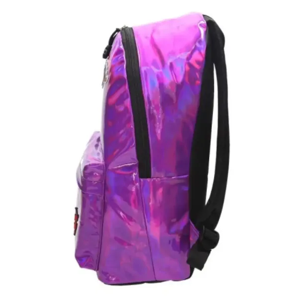 Spirit: Zaino scolastico in metallo viola, zaino 43x31x19cm immagine 3