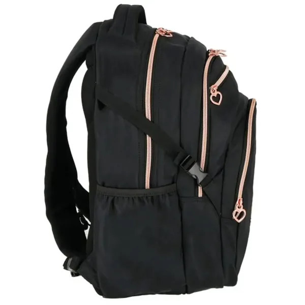 Spirit: Zaino scolastico nero arrotondato di Masha e Orso, 46x31x21 cm immagine 2