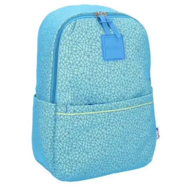 Spirit: Zaino scolastico ultraleggero in mesh con motivo blu, 43x28x13cm immagine 2