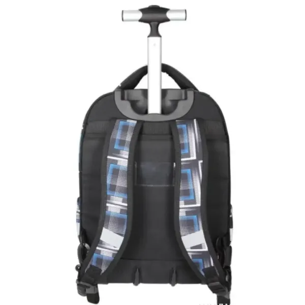 Spirit: Zaino scuola trolley nero con motivo blu immagine 4