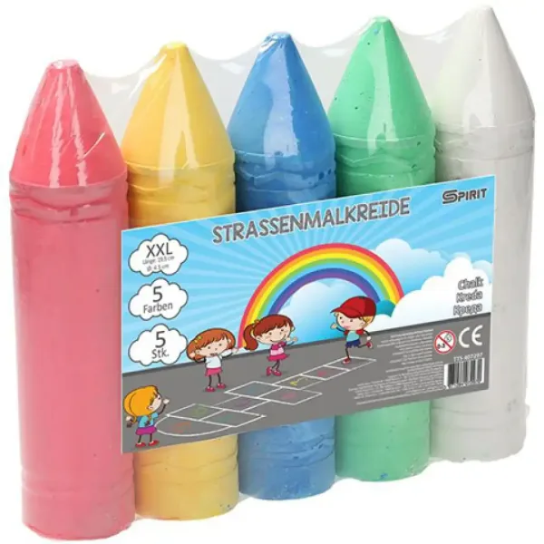 Spirit: set di gessetti colorati per asfalto XXL da 5 pezzi immagine 1