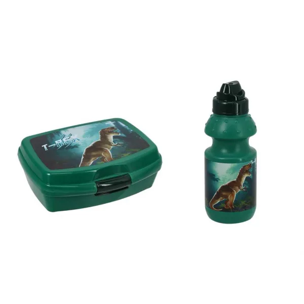 Spirit: set porta merenda e borraccia con stampa T-Rex immagine 2