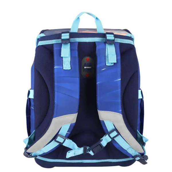 Spirit: zaino scolastico a tema calcistico Champ League con chiusura magnetica, 49x21x40 cm immagine 3