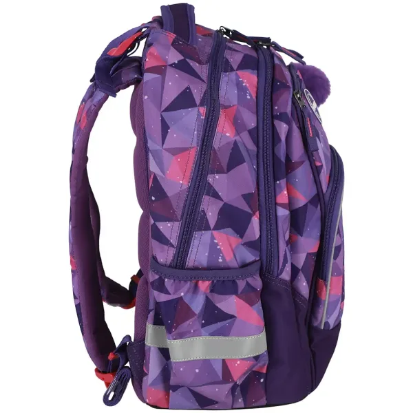 Spirit: zaino scolastico arrotondato 3D con motivo Butterfly, 34x26x44cm. immagine 4