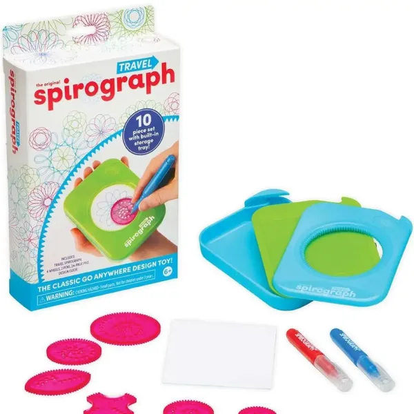 Spirografo: Spirografo da viaggio con custodia compatta, set da 10 pezzi immagine 2