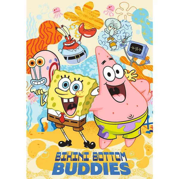 SpongeBob SquarePants e i suoi migliori amici di Bikini Bottom - Puzzle Premium Plus qualità da 1000 pezzi - Trefl immagine 2