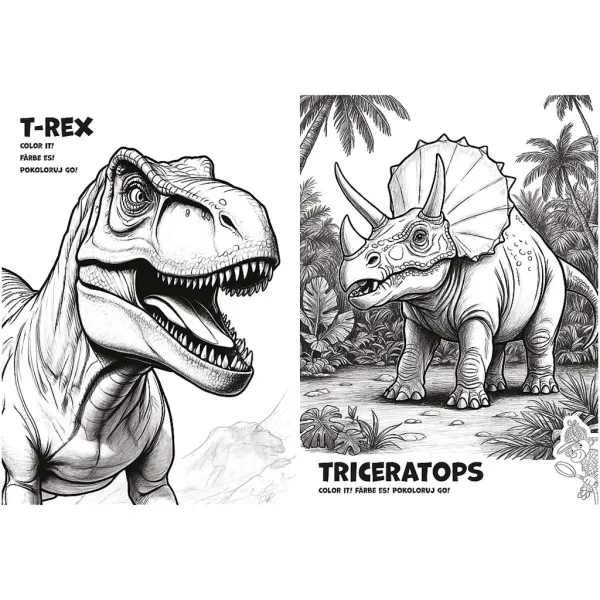 Spy Guy Dinosauri libro da colorare - Trefl immagine 2